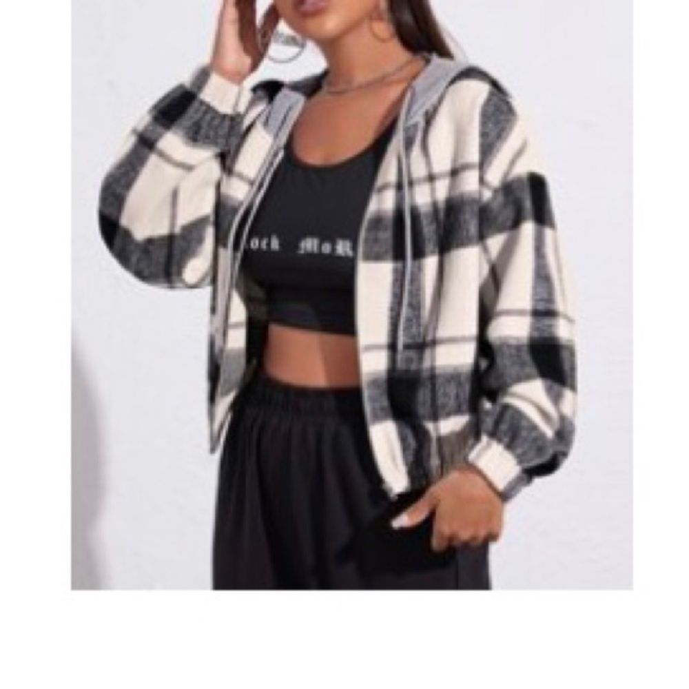 Crop bomber jacket